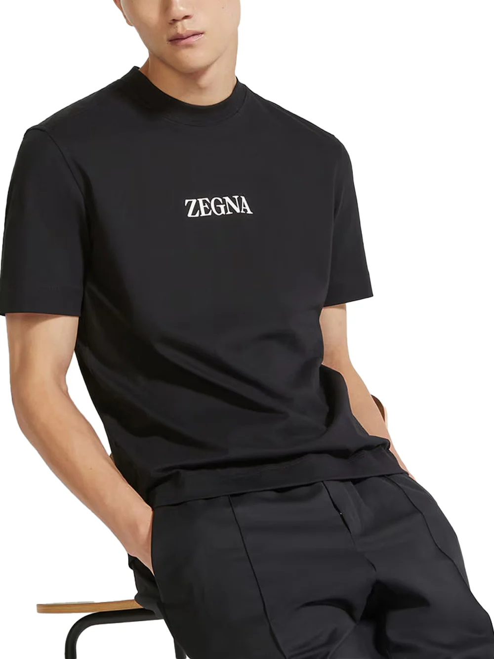 Zegna 'Usetheexisting' Cotton T-Shirt Black - Image 3