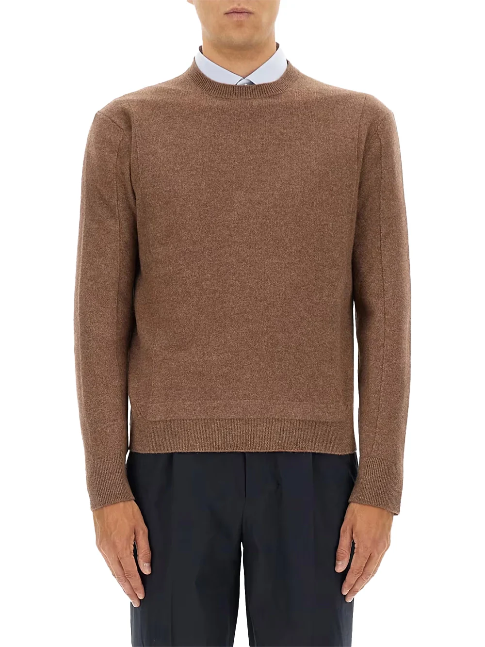 Zegna wool and cashmere sweater Brown - Image 3